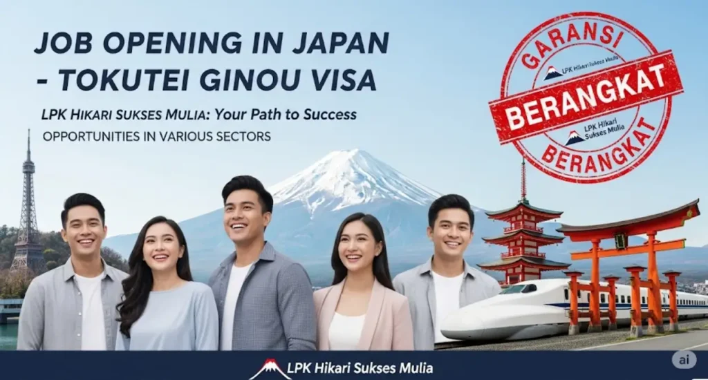 Lowongan Kerja Jepang Tokutei Ginou